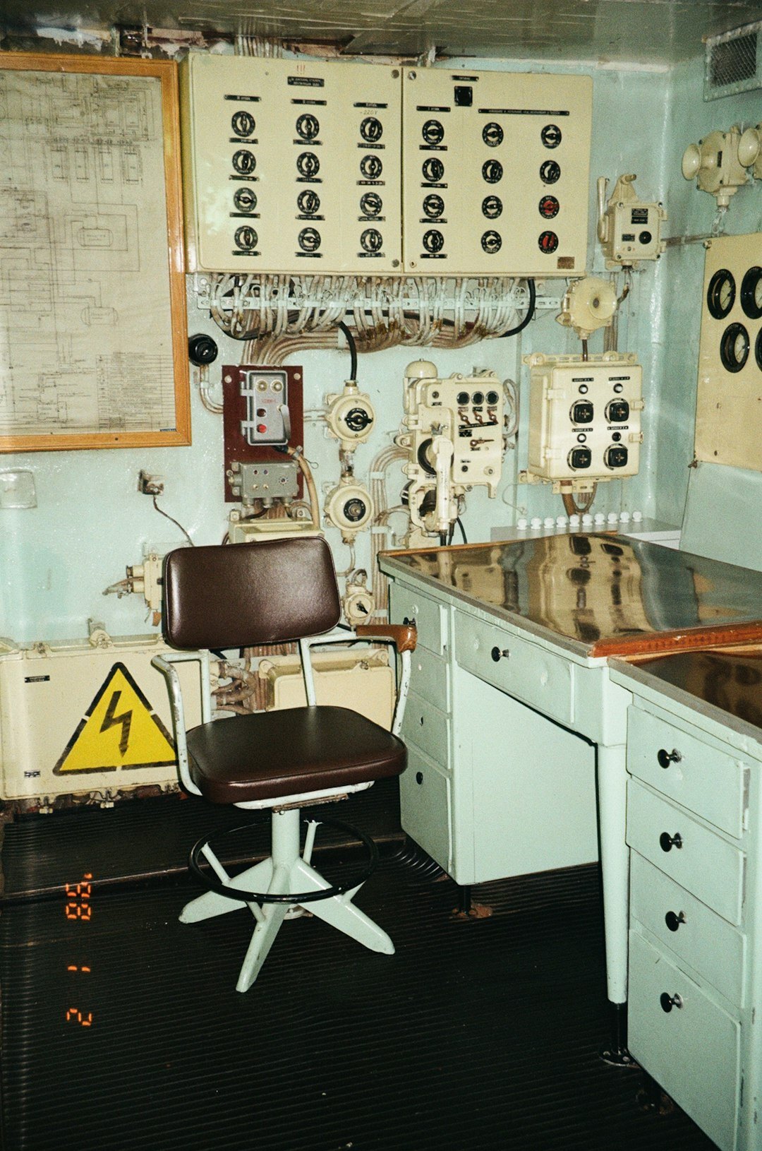 Production team collaborating in a television control room