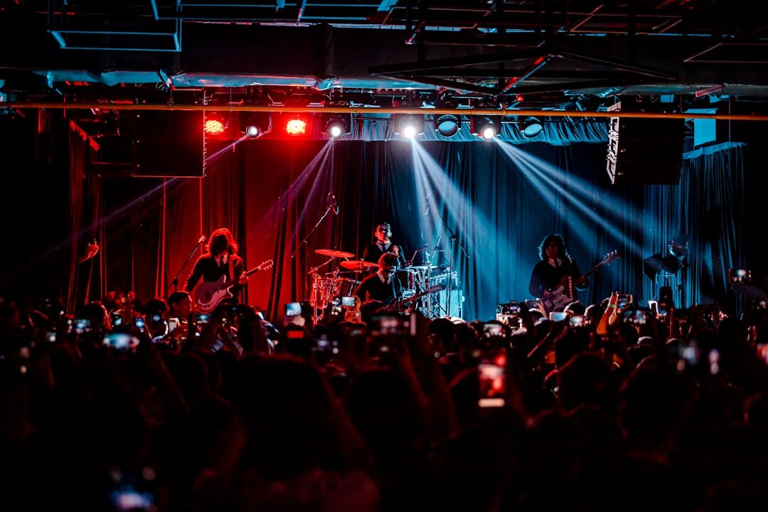 Live concert being filmed for a streaming broadcast